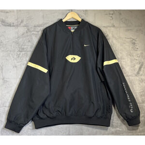 Nike CU 1/4 Zip Shell Black XL Mesh Lined Vented Jacket Team Colorado Buffaloes